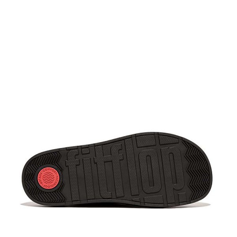 Black FitFlop Gen-Ff E01 Felt Men's Mules | 235NUSWMD