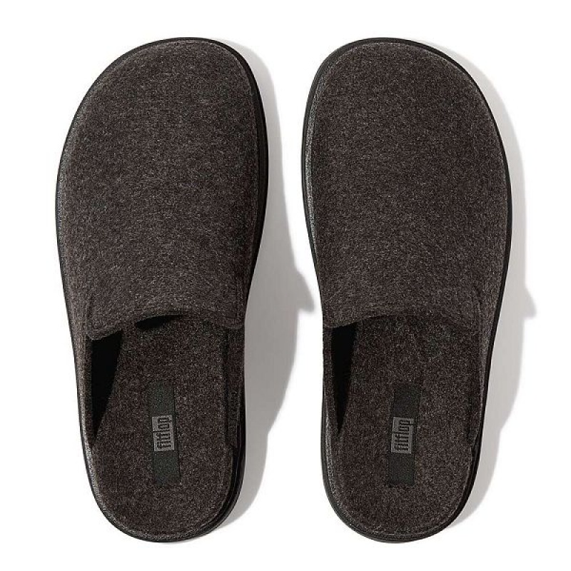 Black FitFlop Gen-Ff E01 Felt Women's Mules | 913UBJRIZ