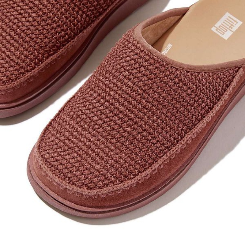 Brown FitFlop Gen-Ff E01 Crochet Women's Mules | 384XHGFJI