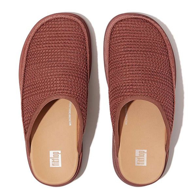 Brown FitFlop Gen-Ff E01 Crochet Women's Mules | 384XHGFJI